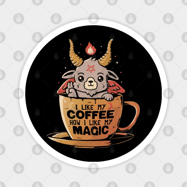 Black Coffee Magnet by eduely